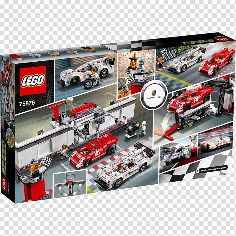 LEGO 75876 Speed Champions Porsche 919 Hybrid and 917K Pit Lane Lego Racers Amazon.com Car, car transparent background PNG clipart