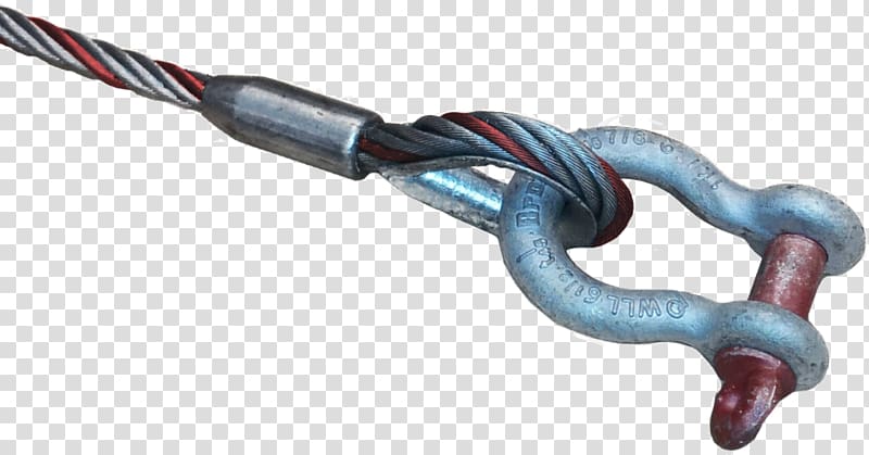 Wire rope Come-along Steel Shackle Hoist, chain transparent background PNG clipart