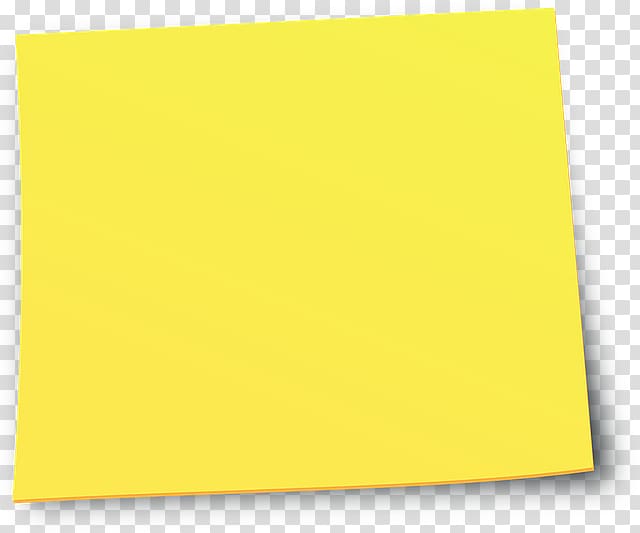 yellow paper, Paper Yellow Angle Font, Sticky note transparent background PNG clipart