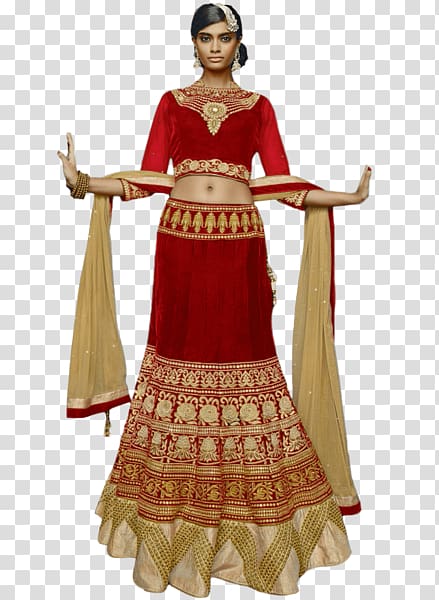 Gagra choli Lehenga Clothing Wedding dress, bridal lehenga transparent background PNG clipart