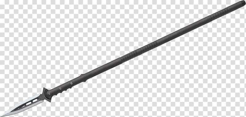 Cold weapon Black and white Angle, Spear transparent background PNG clipart