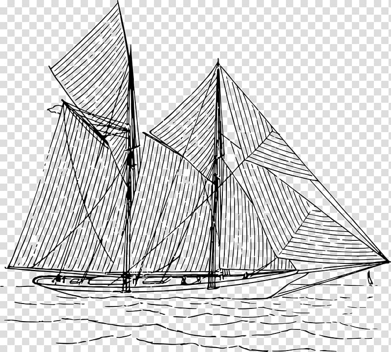 Sailing ship Brigantine Yawl Lugger, sail transparent background PNG clipart