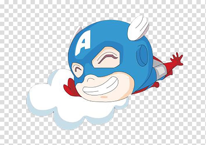 Captain America illustration, Captain America Iron Man Spider-Man Q-version, Revenge Superman transparent background PNG clipart