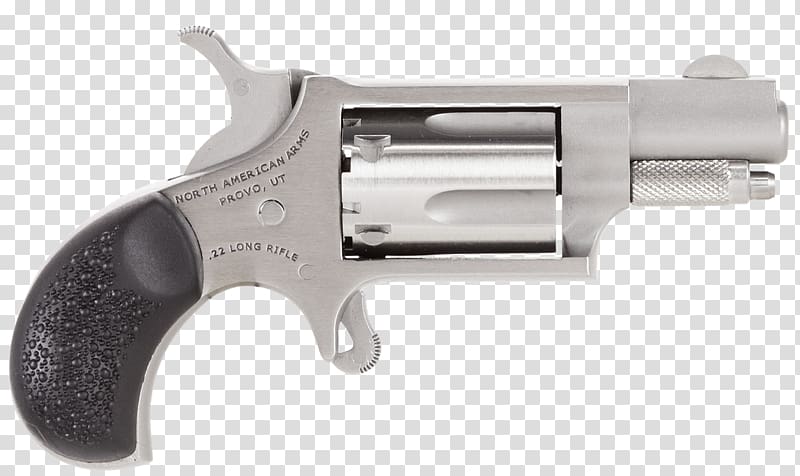 .22 Winchester Magnum Rimfire North American Arms Revolver .22 Long Rifle Firearm, Handgun transparent background PNG clipart