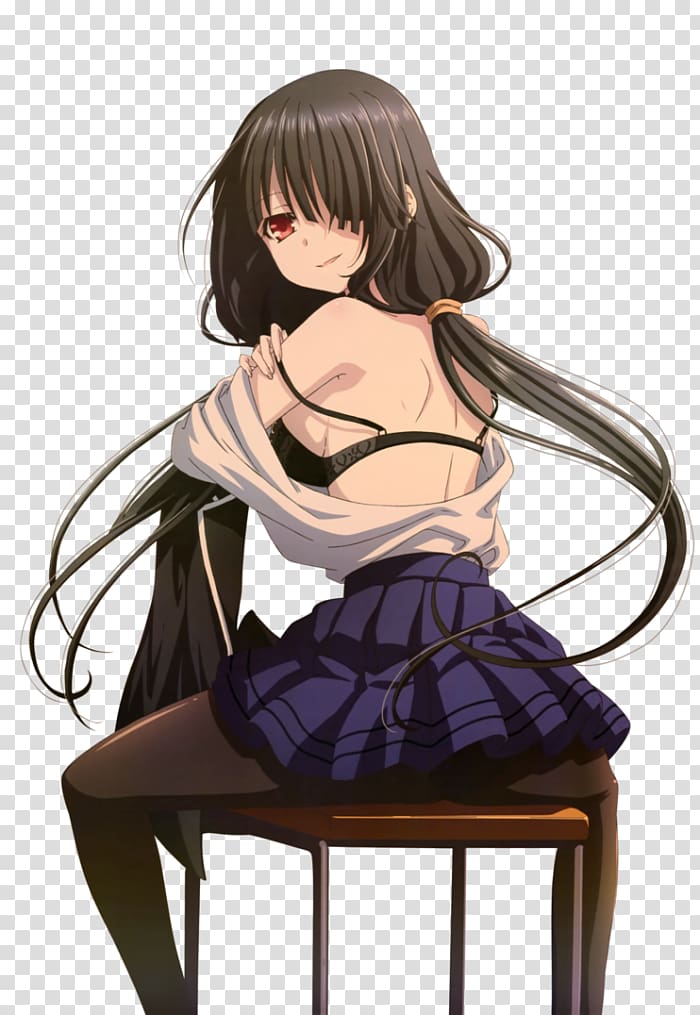 Mangaka Date A Live Anime Black hair Brown hair, Anime transparent background PNG clipart