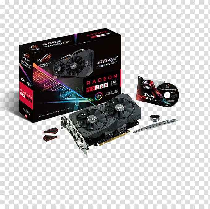 Graphics Cards & Video Adapters AMD Radeon RX 460 AMD Radeon 400 series Advanced Micro Devices, Weber Artic Cards transparent background PNG clipart