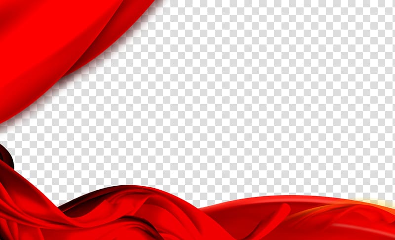 Red Textile Flag , Red Ribbon transparent background PNG clipart