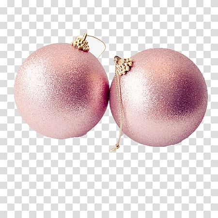 christmas pink ball decoration transparent background PNG clipart