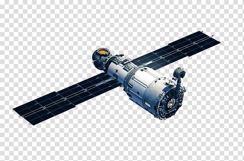 gray and black satelite, International Space Station Zvezda Spacecraft Satellite, Satellite transparent background PNG clipart