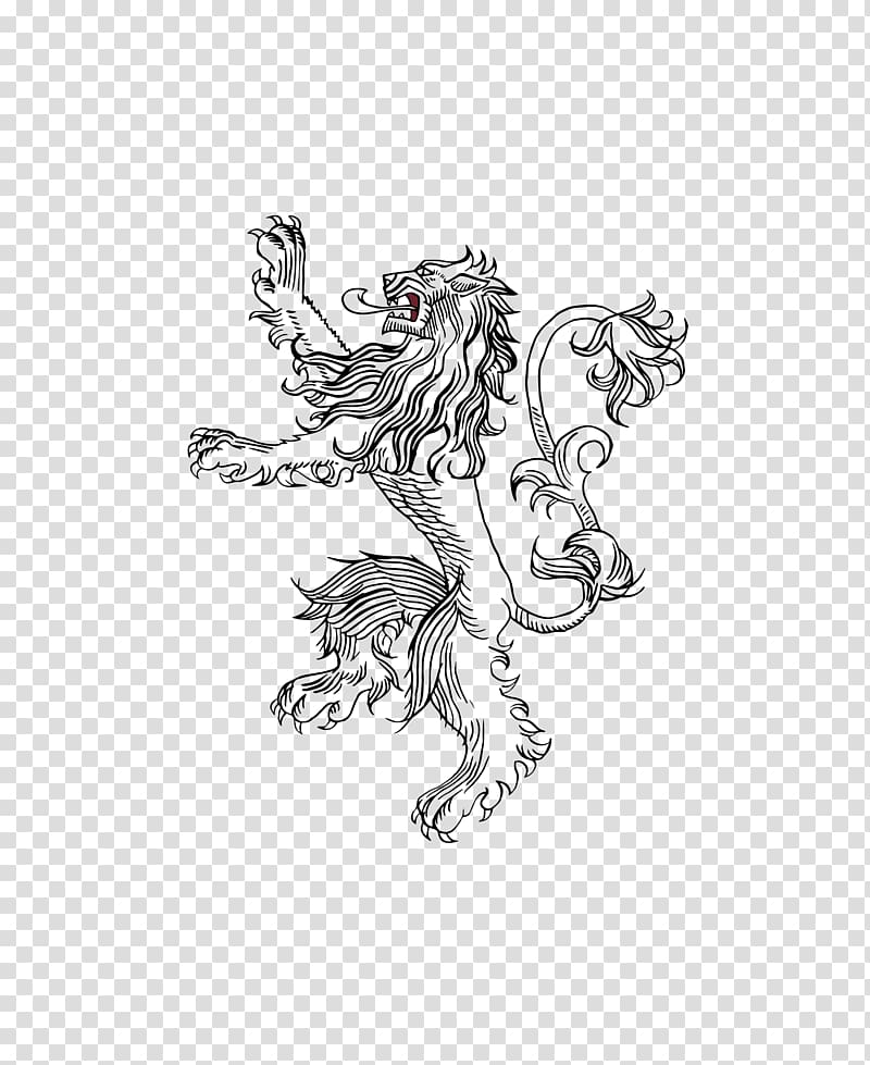 animal logo, Jaime Lannister House Lannister Cersei Lannister Sigil A Song of Ice and Fire, game of thrones stars transparent background PNG clipart