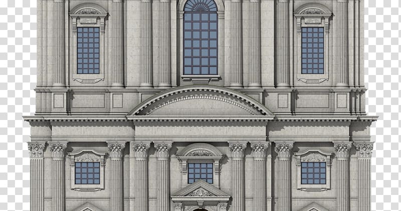 Baroque architecture Facade Cathedral Church, Cathedral transparent background PNG clipart