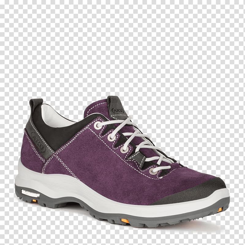 Hiking boot Aku La Val Low Plus Mens AKU La Val Low Gtx Purple/Violet Womens Gore-Tex Hiking & Approach Shoes, italy comfortable walking shoes for women transparent background PNG clipart