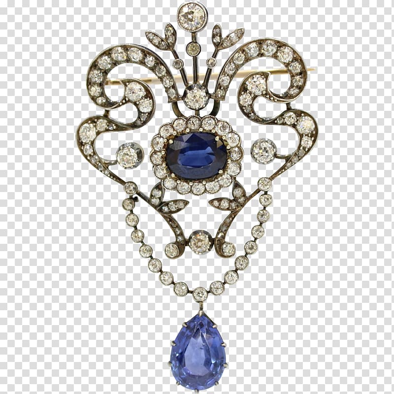 Sapphire Jewellery Ruby Lane Brooch Diamond, sapphire transparent background PNG clipart