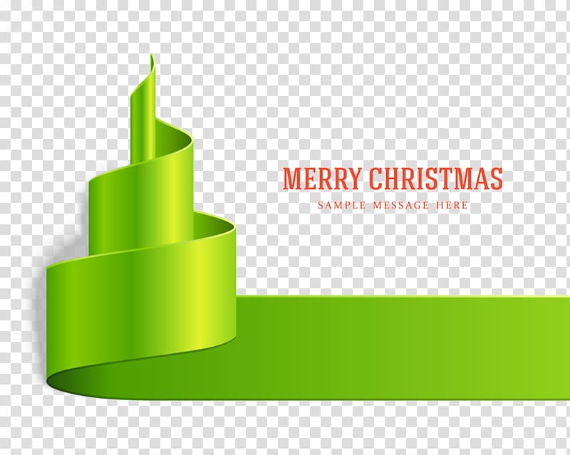 Christmas tree Ribbon Santa Claus, Floating Ribbons transparent background PNG clipart