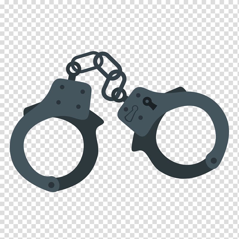 gray hand cuff, Handcuffs Icon, Handcuffs transparent background PNG clipart