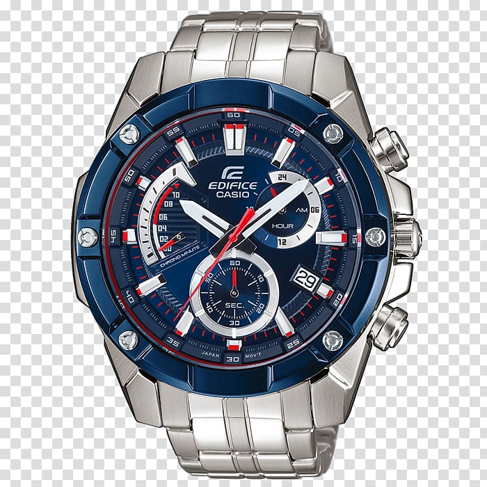 Scuderia Toro Rosso Casio Edifice Watch Chronograph, Casio transparent background PNG clipart