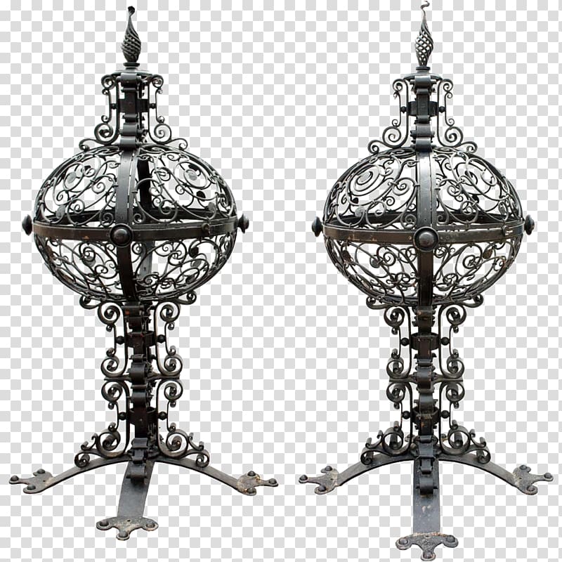 Wrought iron Gatepost Fence Finial, gate transparent background PNG clipart
