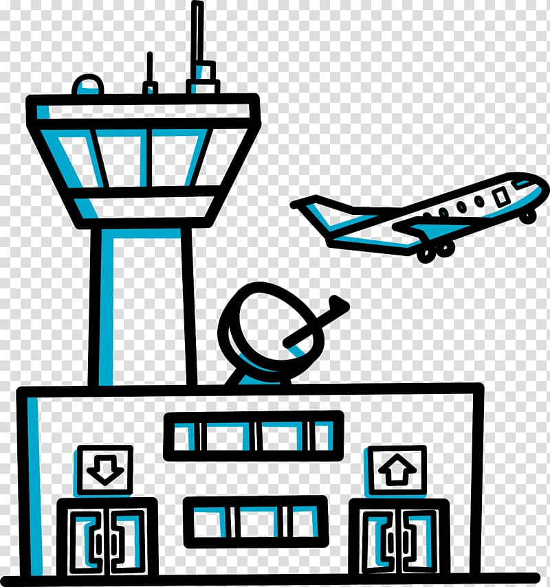 Building VideoScribe , airport transparent background PNG clipart