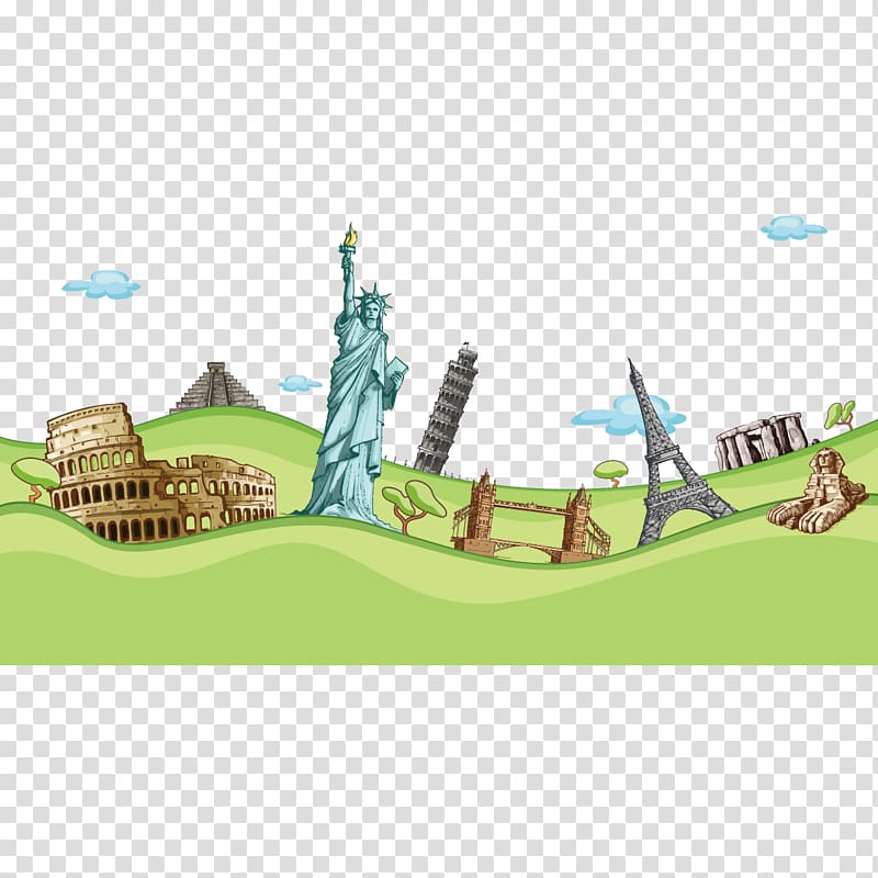 Leaning Tower of Pisa Landmark , World Travel transparent background PNG clipart