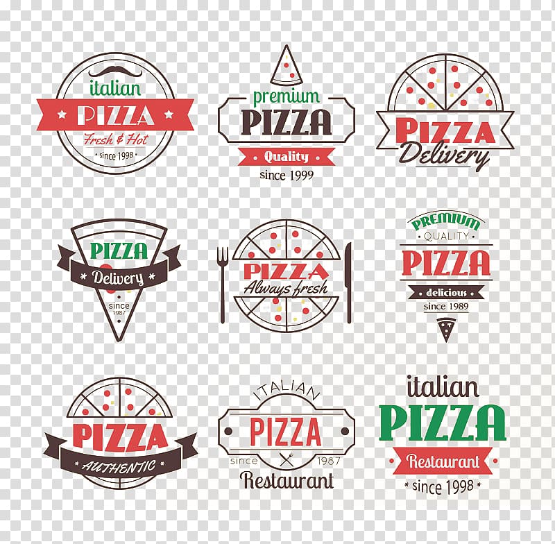 New York-style pizza Italian cuisine Vegetarian cuisine Logo, Pizza transparent background PNG clipart