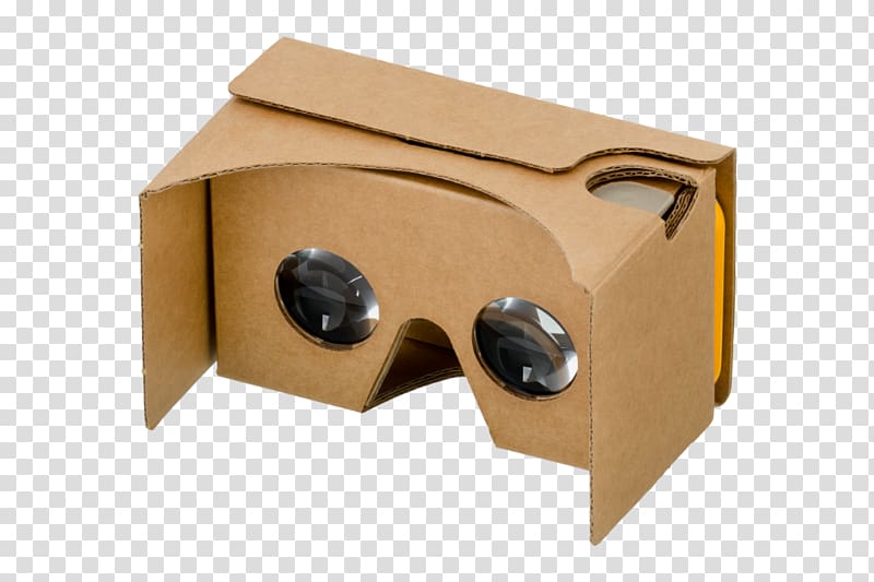 Virtual reality headset Samsung Gear VR Google Cardboard HTC Vive, Cardboard transparent background PNG clipart