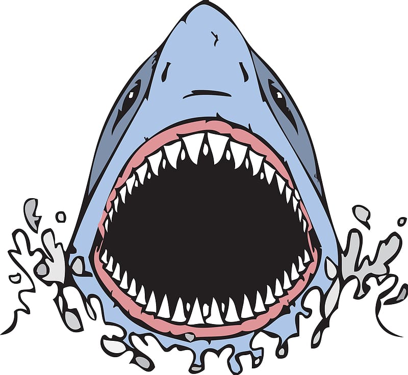 Megamouth shark , Cartoon Shark transparent background PNG clipart