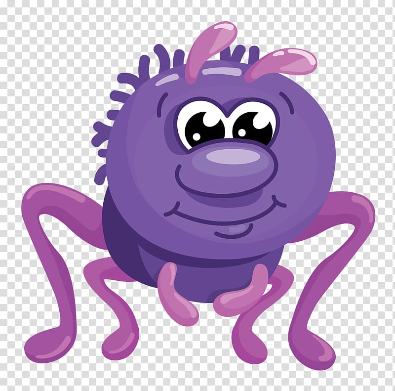 Ant Insect Cartoon Illustration, Purple Ants transparent background PNG clipart