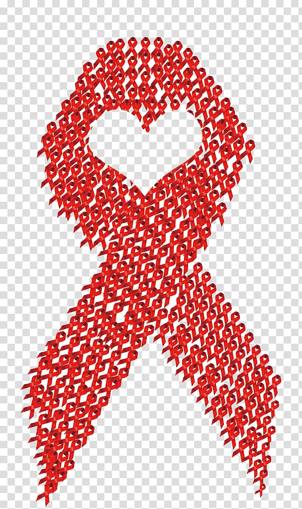 cute world aids day red ribbon graphics transparent background PNG clipart