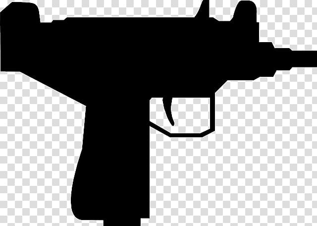 Firearm Silhouette Pistol , Guns Cartoon transparent background PNG clipart