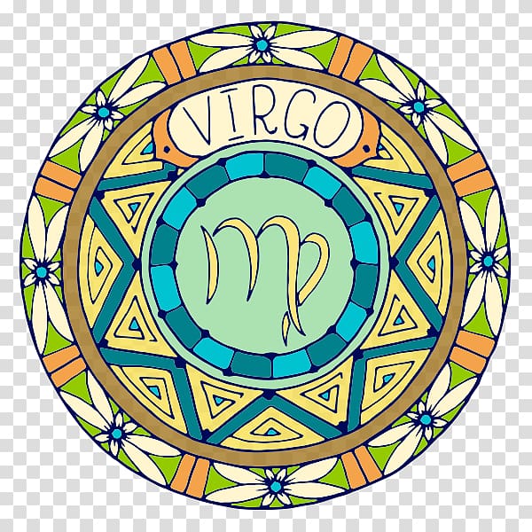 Virgo Zodiac Astrological sign Mandala Astrology, virgo transparent background PNG clipart