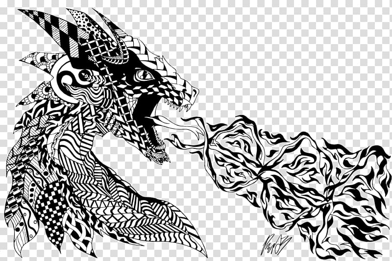 Dragon Horse Drawing Fire breathing Line art, dragonfly transparent background PNG clipart