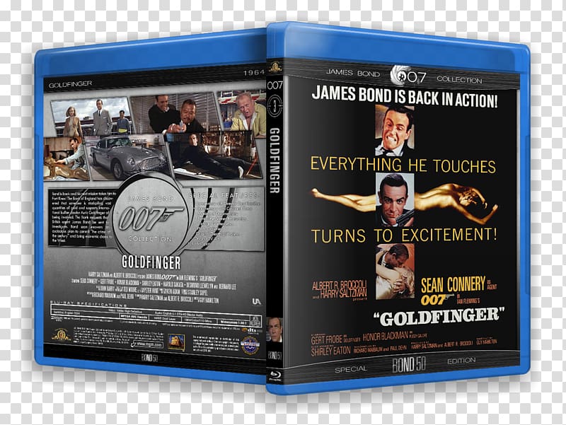 James Bond Film Series Blu-ray disc Cover art, james bond transparent background PNG clipart