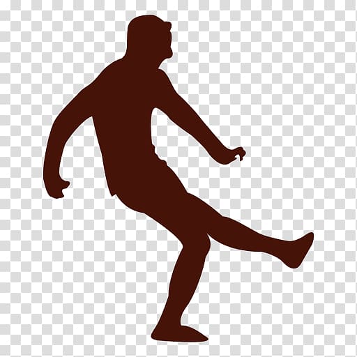 Football player Kick, soccer silhouette transparent background PNG clipart