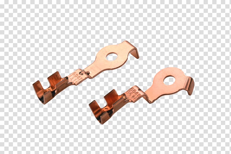 Copper Battery terminal Electrical connector Lead frame, copper wire transparent background PNG clipart