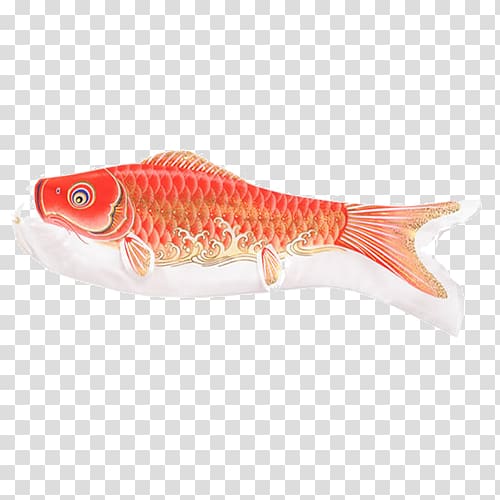 Common carp Koinobori Flag Kabuto Red, Design of carp flag transparent background PNG clipart