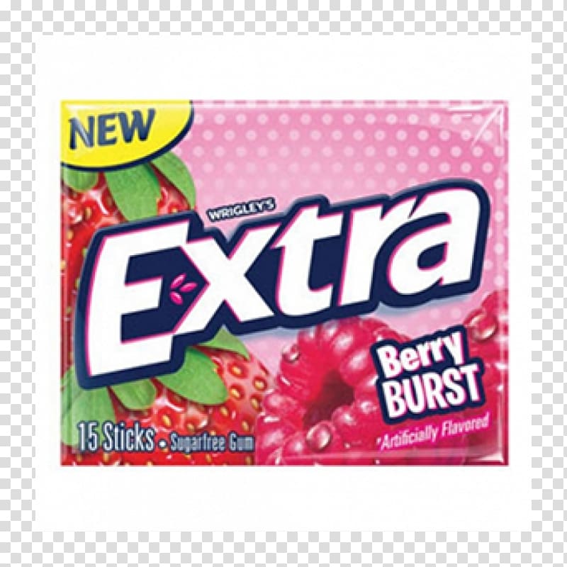 Chewing gum Extra Wrigley Company Berry Flavor, chewing gum transparent background PNG clipart