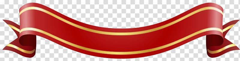 Red , ribbon banner transparent background PNG clipart