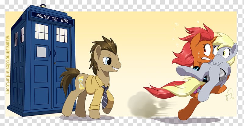 My Little Pony Derpy Hooves Chibi TARDIS, doctor chibi transparent background PNG clipart