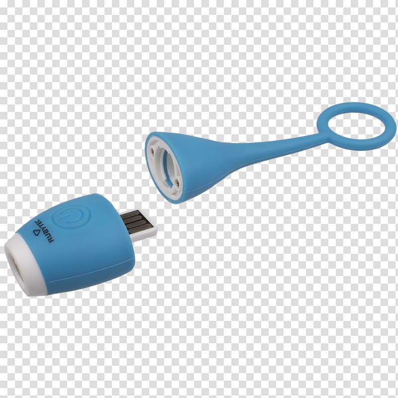 Flashlight Headlamp USB, taobao blue copywriter transparent background PNG clipart