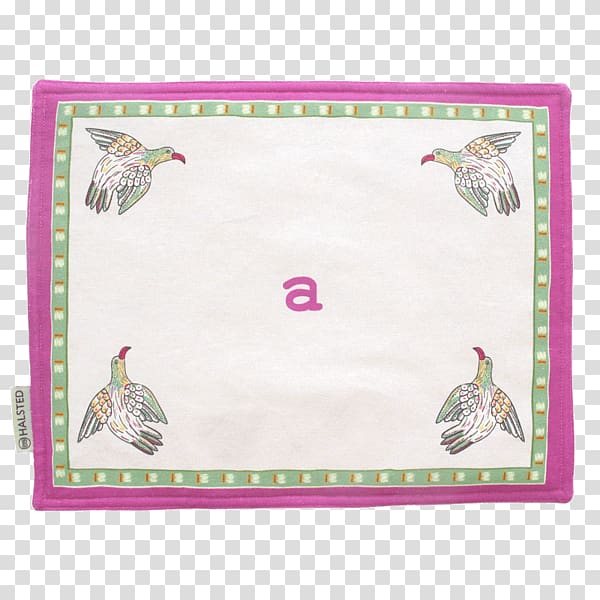 Place Mats Textile Rectangle Pink M Frames, fynbos transparent background PNG clipart