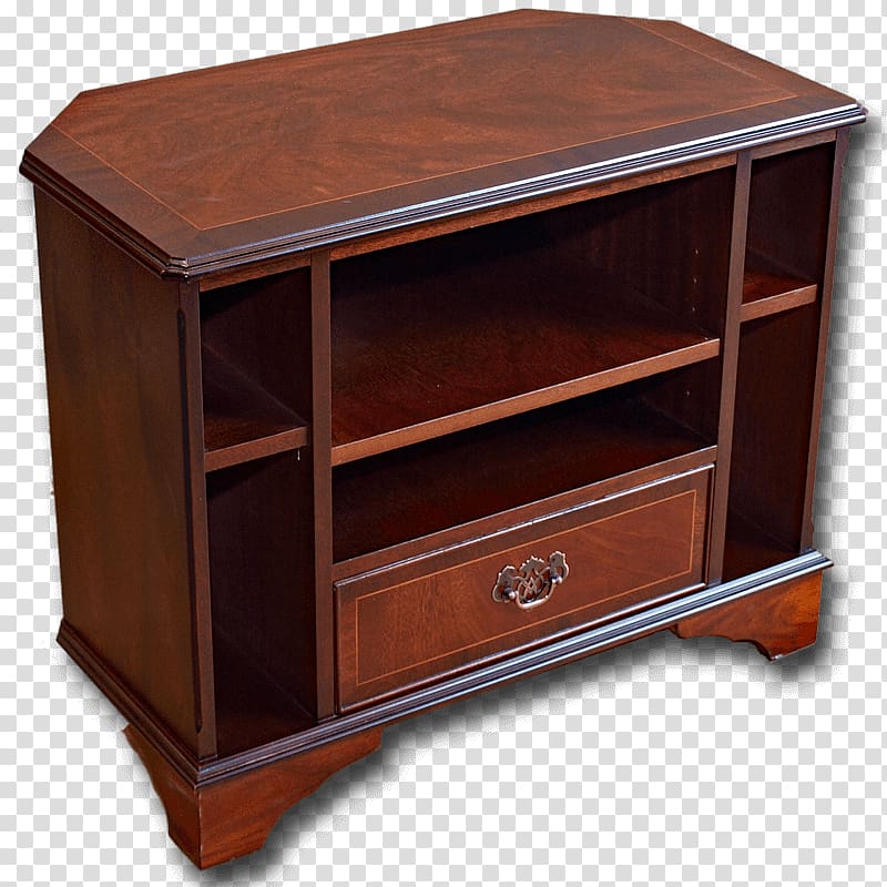 Bedside Tables Drawer File Cabinets Wood stain, mahogany chair transparent background PNG clipart