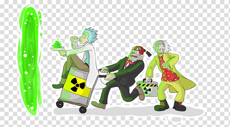 Rick and Morty illustration, Rick Sanchez Morty Smith Portal Earth, rick and morty transparent background PNG clipart