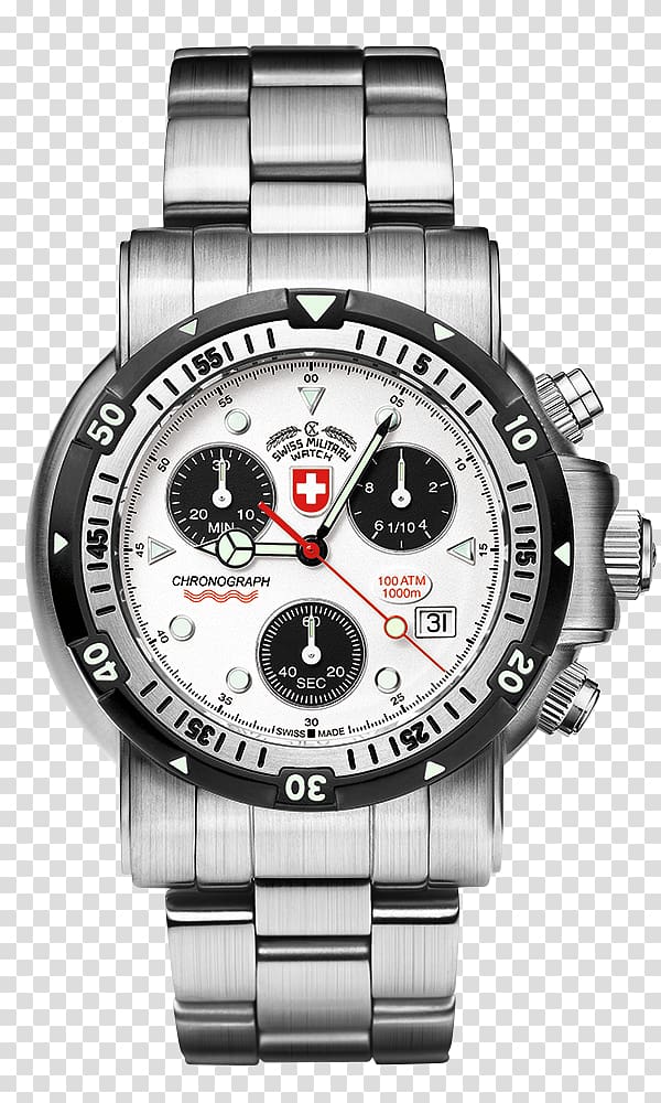 Switzerland Watch Hanowa Seawolf-class submarine Chronograph, Switzerland transparent background PNG clipart