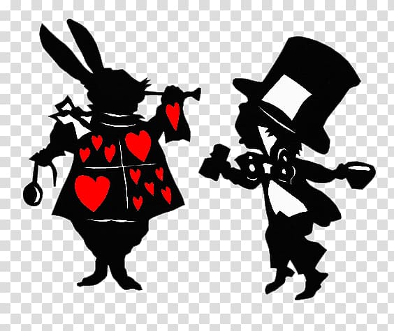 White Rabbit Alice\'s Adventures in Wonderland Mad Hatter Cheshire Cat Queen of Hearts, caterpillar transparent background PNG clipart