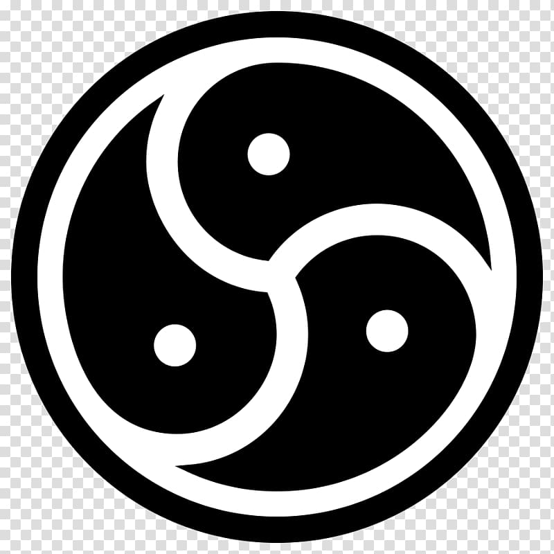 Triskelion Yin and yang BDSM Emblem Symbol, symbol transparent background PNG clipart