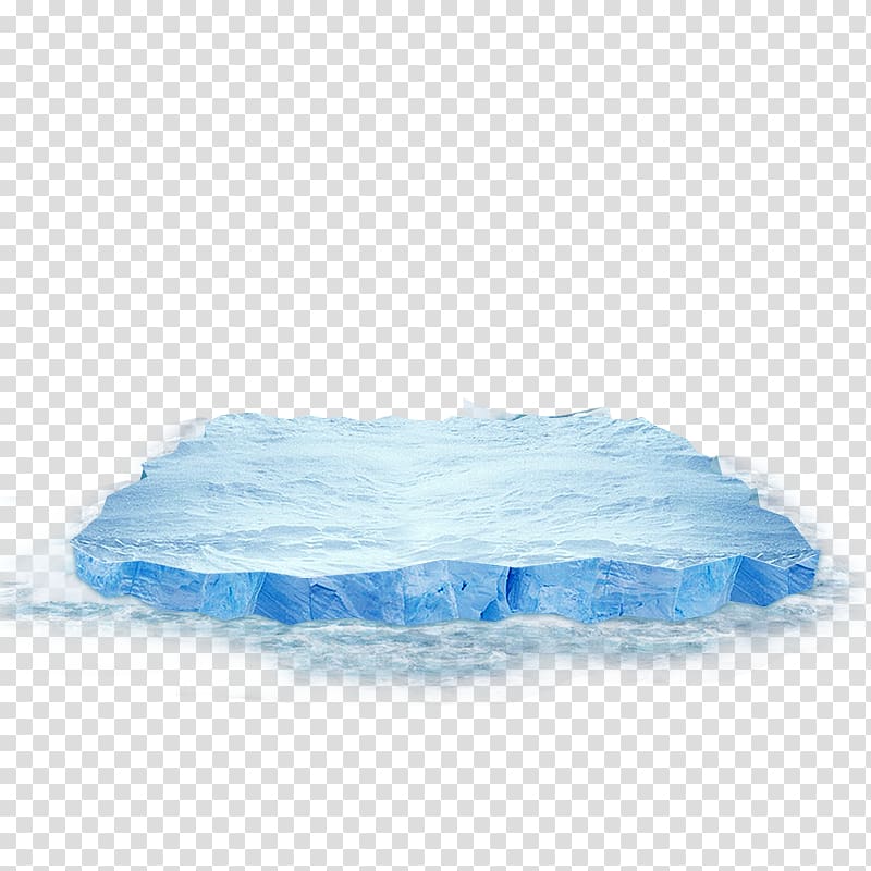 ice area illustration, Sea ice , Sky blue ice cubes transparent background PNG clipart