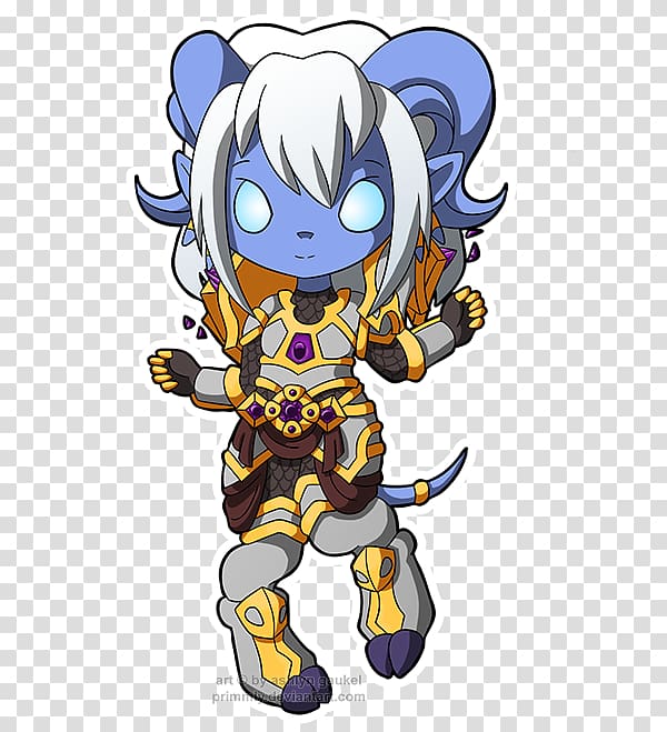 World of Warcraft Draenei Chibi Art Drawing, world of warcraft transparent background PNG clipart