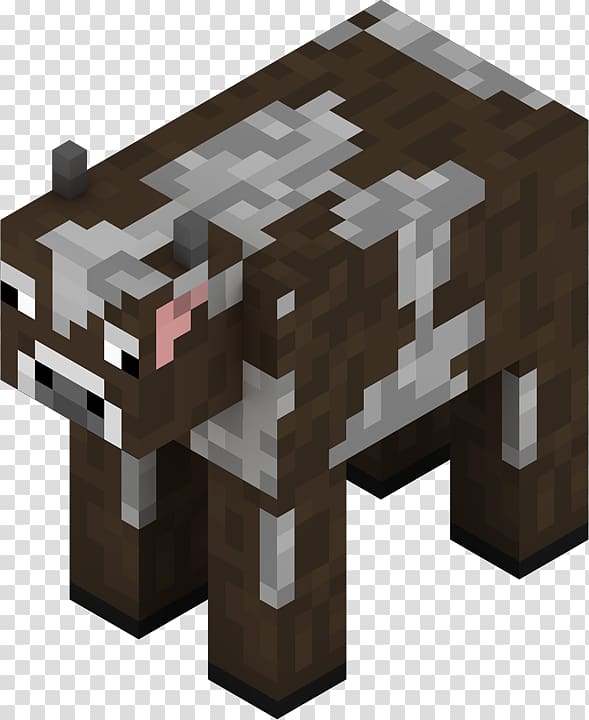 Minecraft: Pocket Edition Cattle Mob Video game, mining transparent background PNG clipart