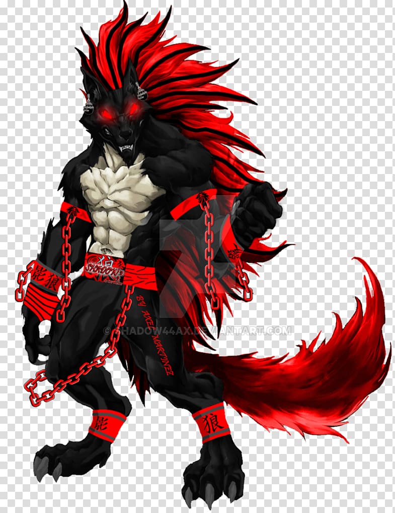 Red XIII Fan art Character, wolf avatar transparent background PNG clipart