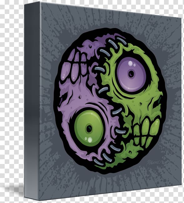 Canvas print Digital art , zombie transparent background PNG clipart